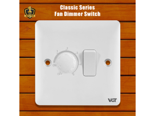 Fan dimmer with switch | Fan Regulator | VGT (Classic Series)