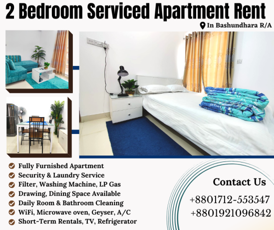 2bhk-serviced-apartment-rent-in-bashundhara-ra-big-0